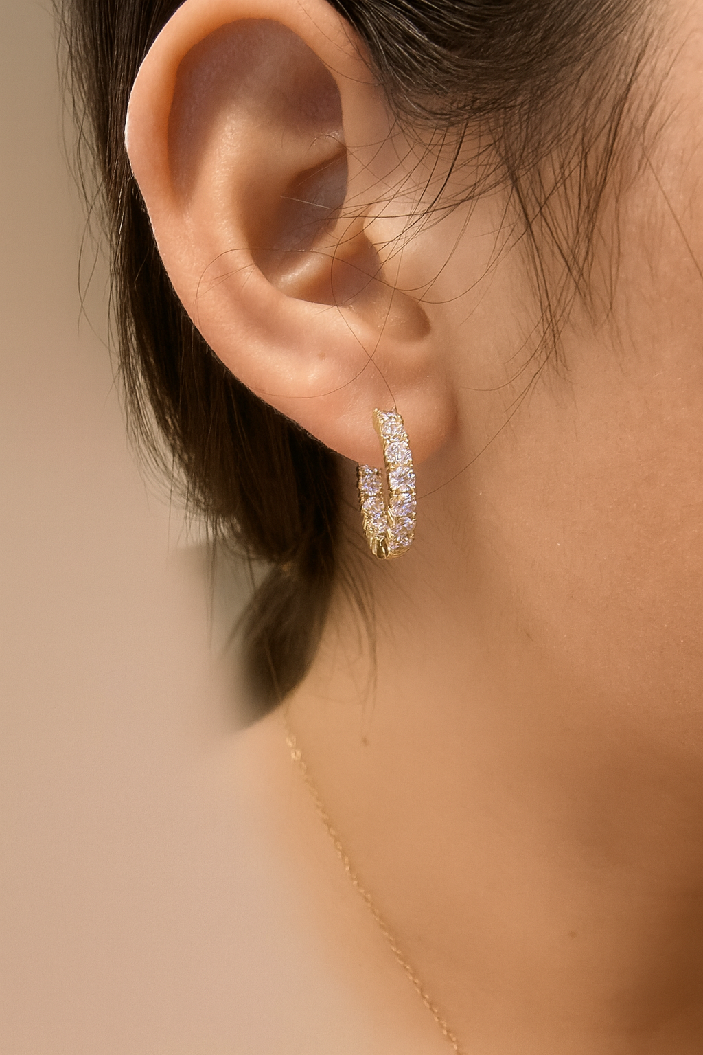 Aretes Aro Full Brillo