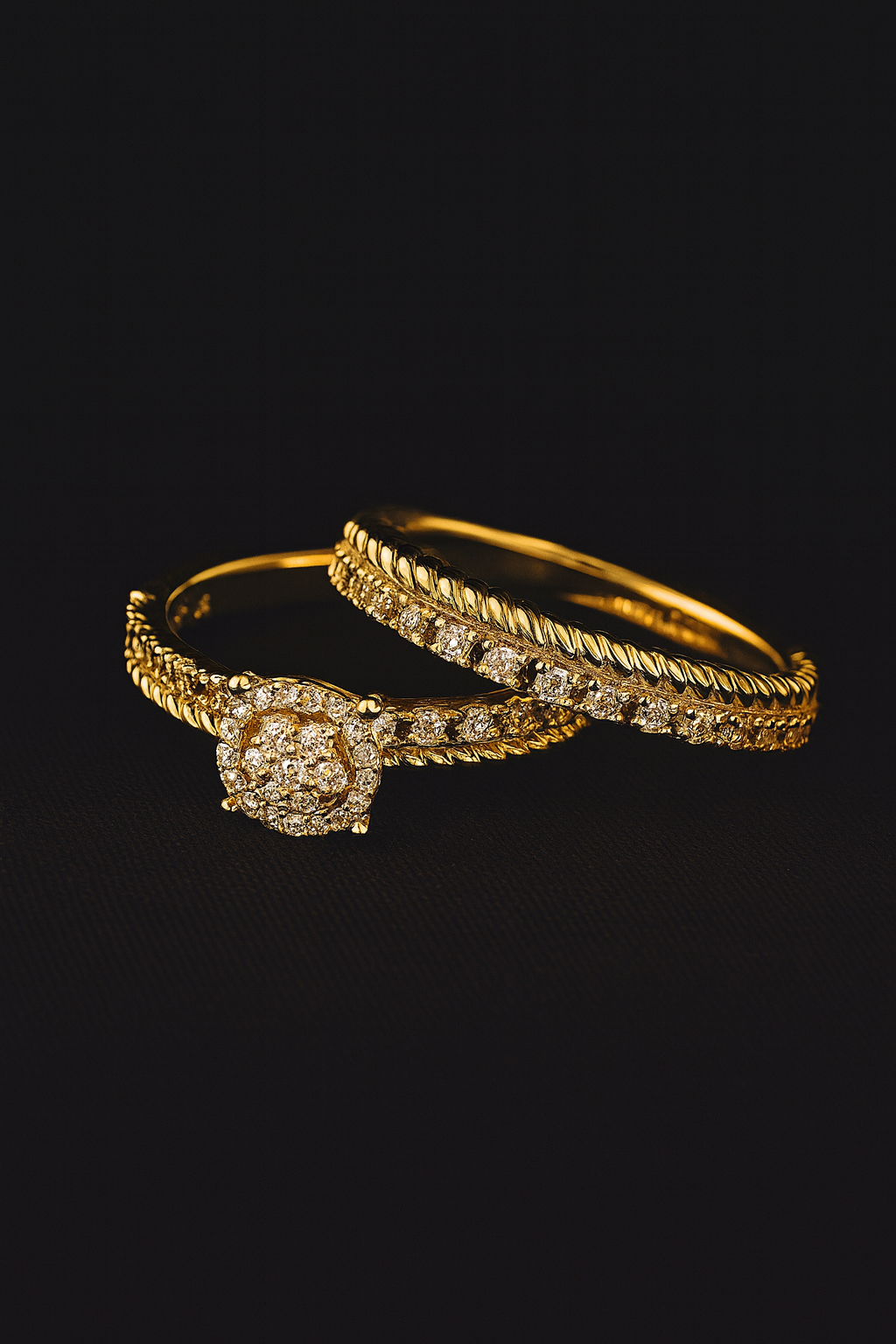 Anillo de Compromiso Doble Pieza