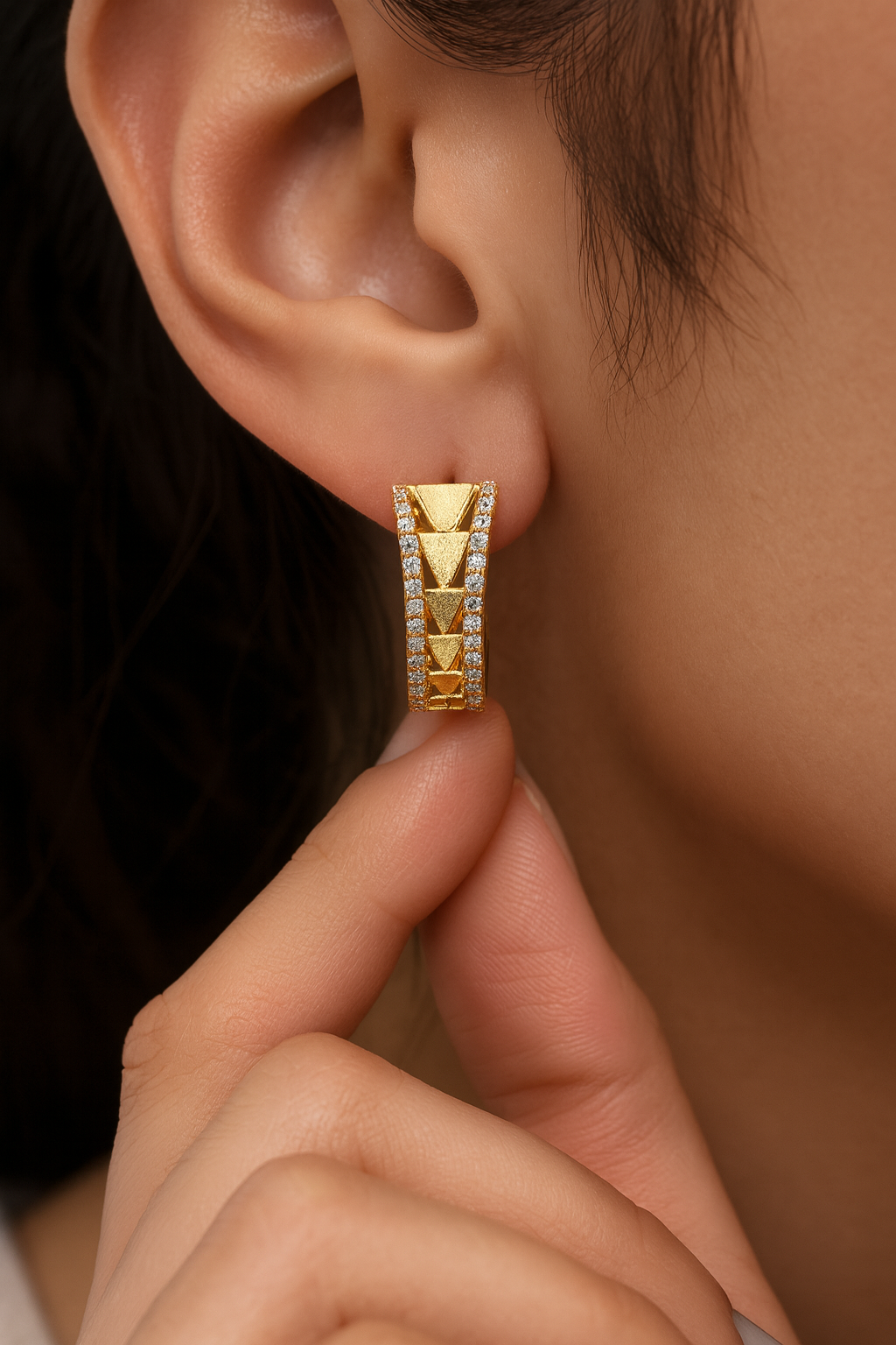 Aretes Aro Royal Dorado