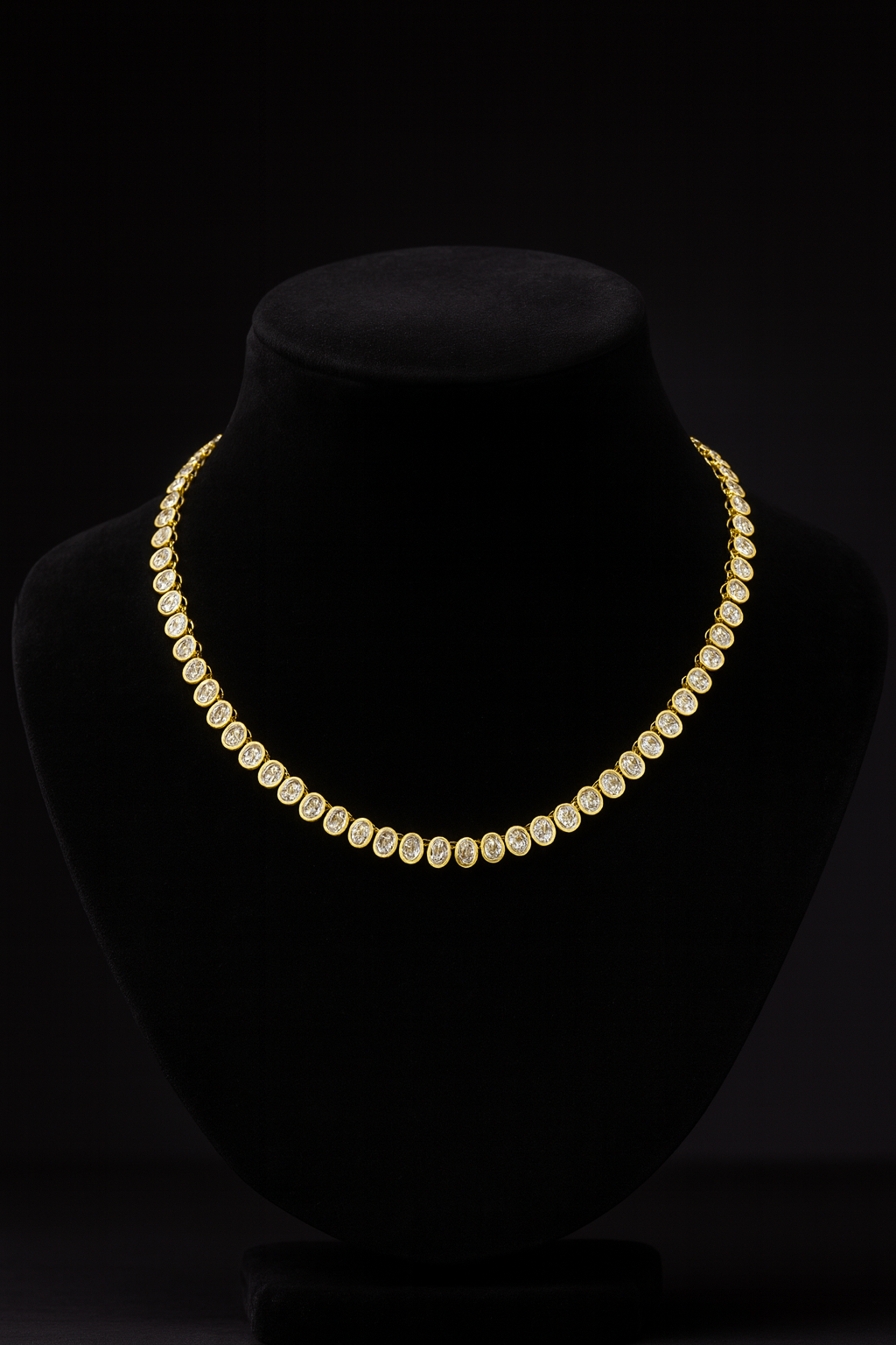 Cadena de Eslabones con Piedras de Zirconias