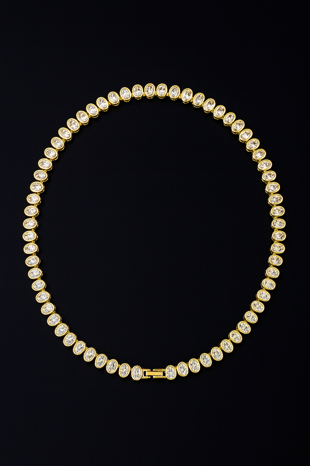 Cadena de Eslabones con Piedras de Zirconias