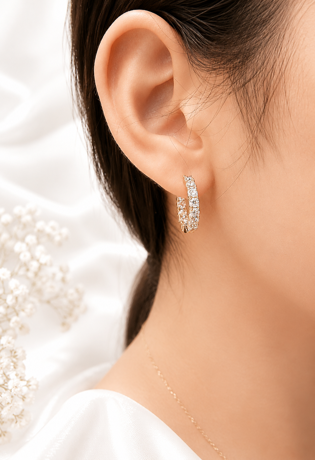 Aretes Aro Full Brillo