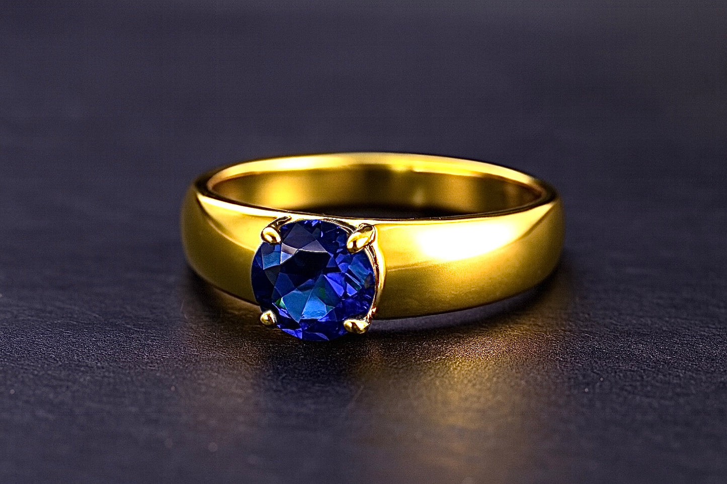 Anillo Liso de Piedra