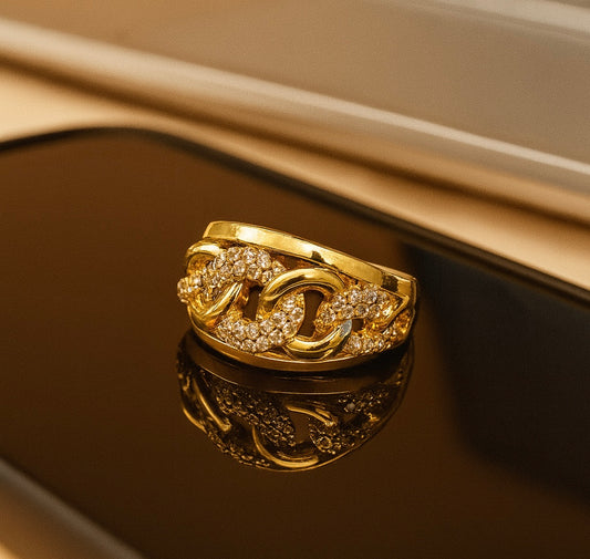 Anillo Cadena Amarre Elegancia