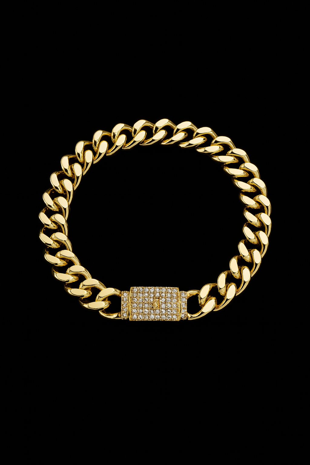 Set Cadena y Pulsera Cuban Link con Broche