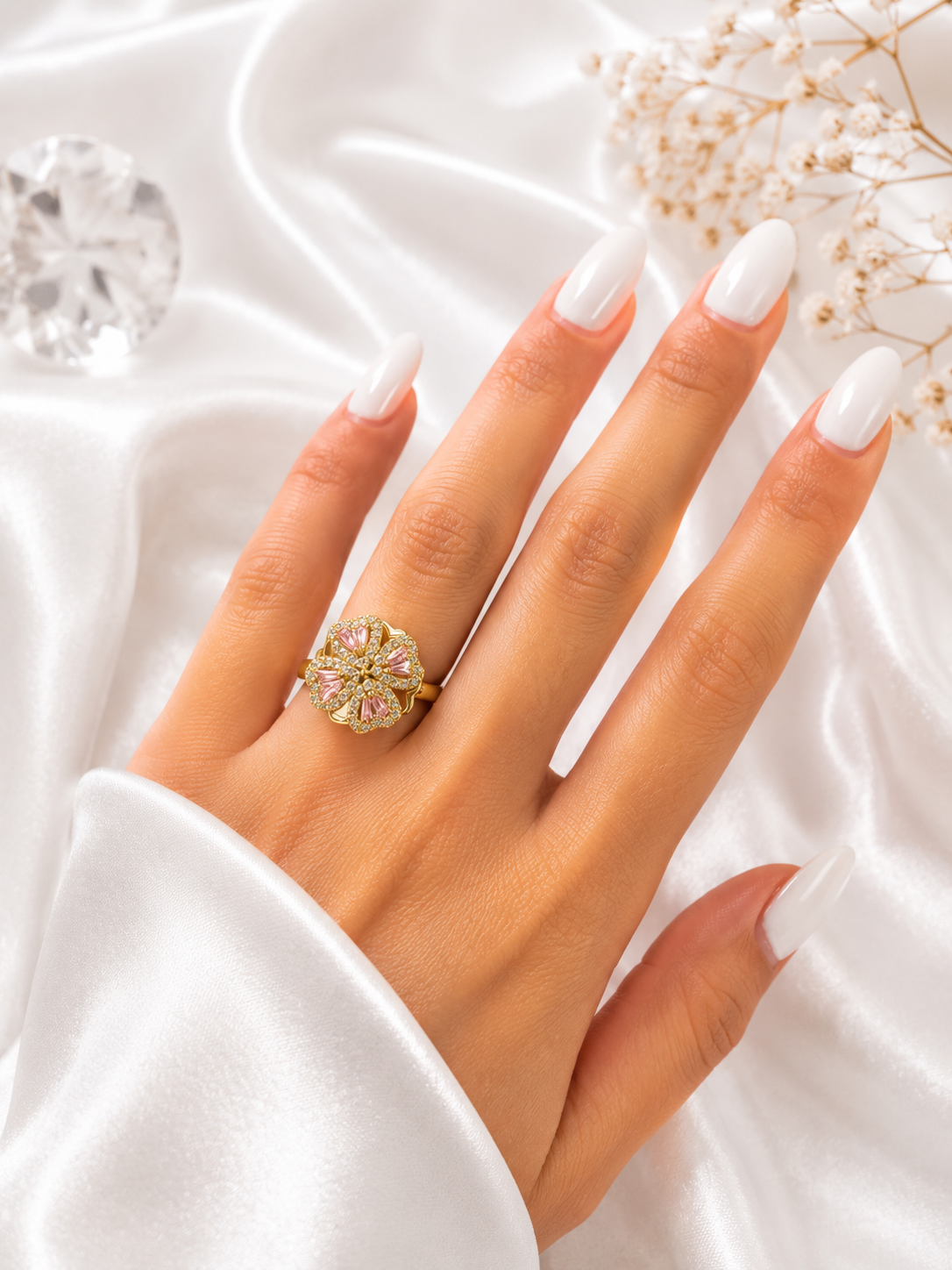 Anillo Pink Blossom Luxury