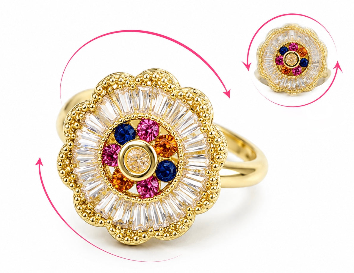 Anillo Royal Bloom Multicolor