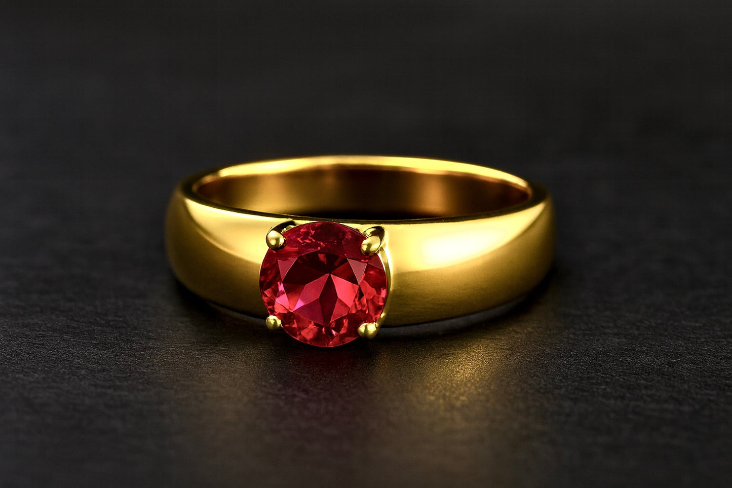 Anillo Liso de Piedra