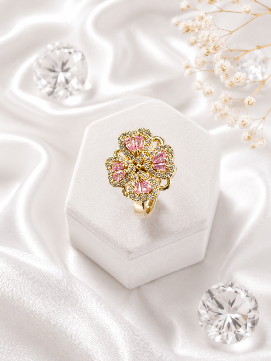 Anillo Pink Blossom Luxury
