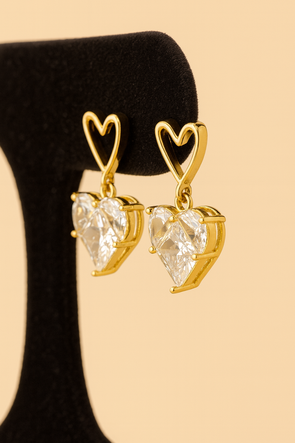 Aretes Corazón Doble