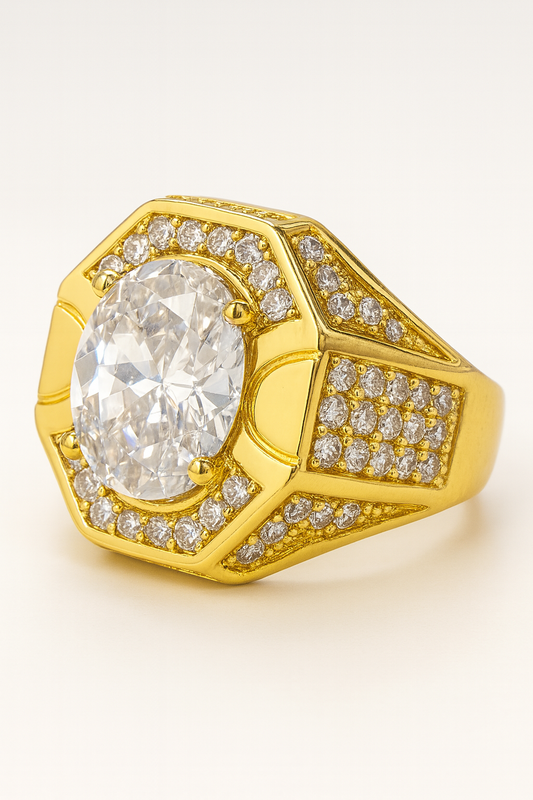 Anillo Hexagonal de Lujo