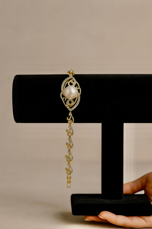 Pulsera de Perla Grande Central