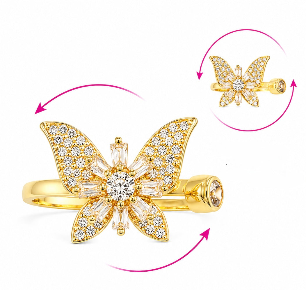 Anillo Mariposa Elegance Ajustable
