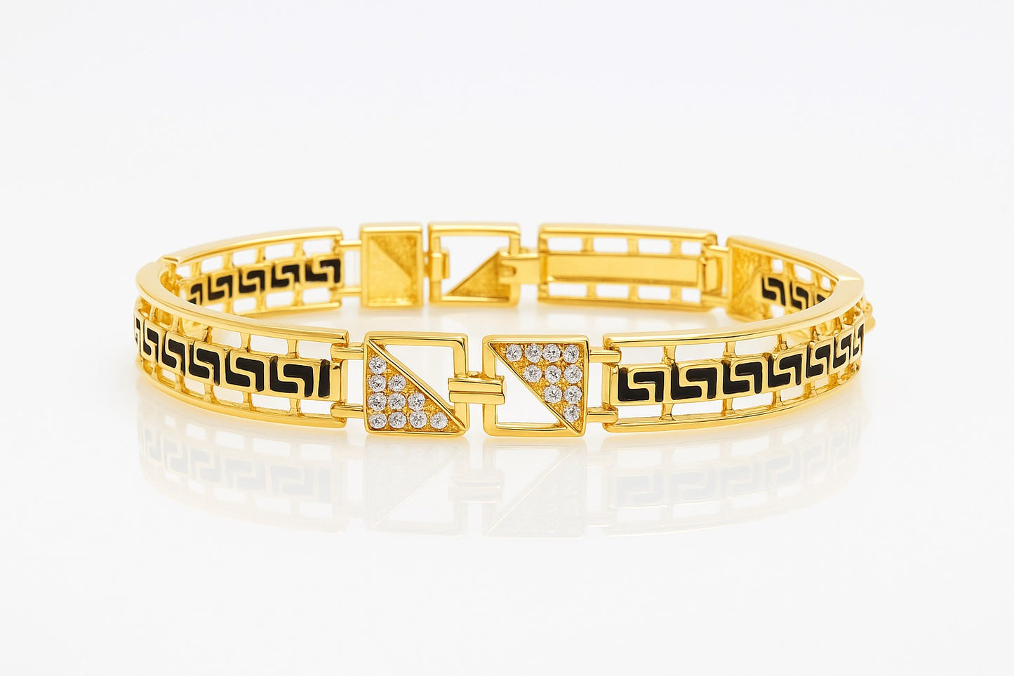 Pulsera Dorada Geométrica