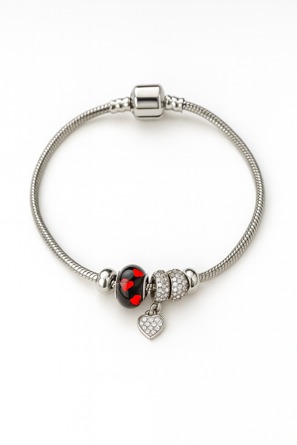 Manilla Corazón Enamorado Silver