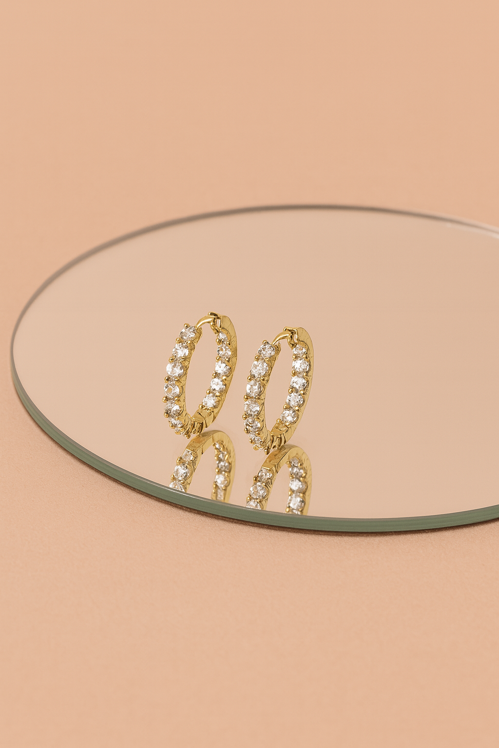 Aretes Aro Full Brillo