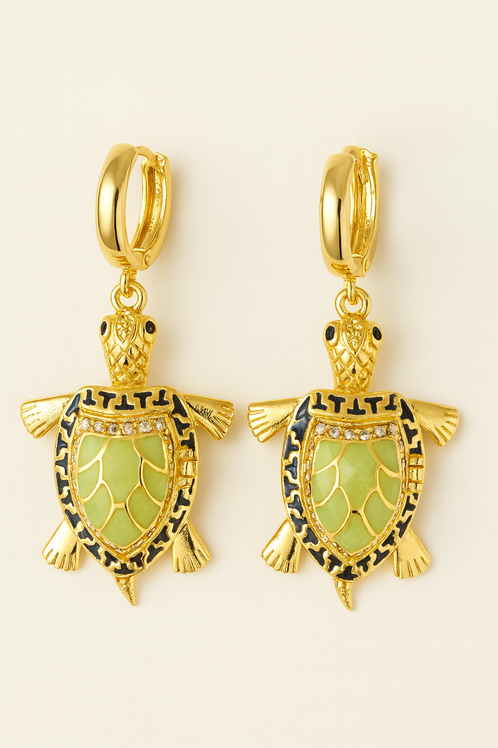 Set Tortuga Dorada Y Verde