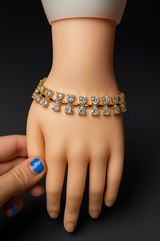 Pulsera doble con Circonias de Lujo