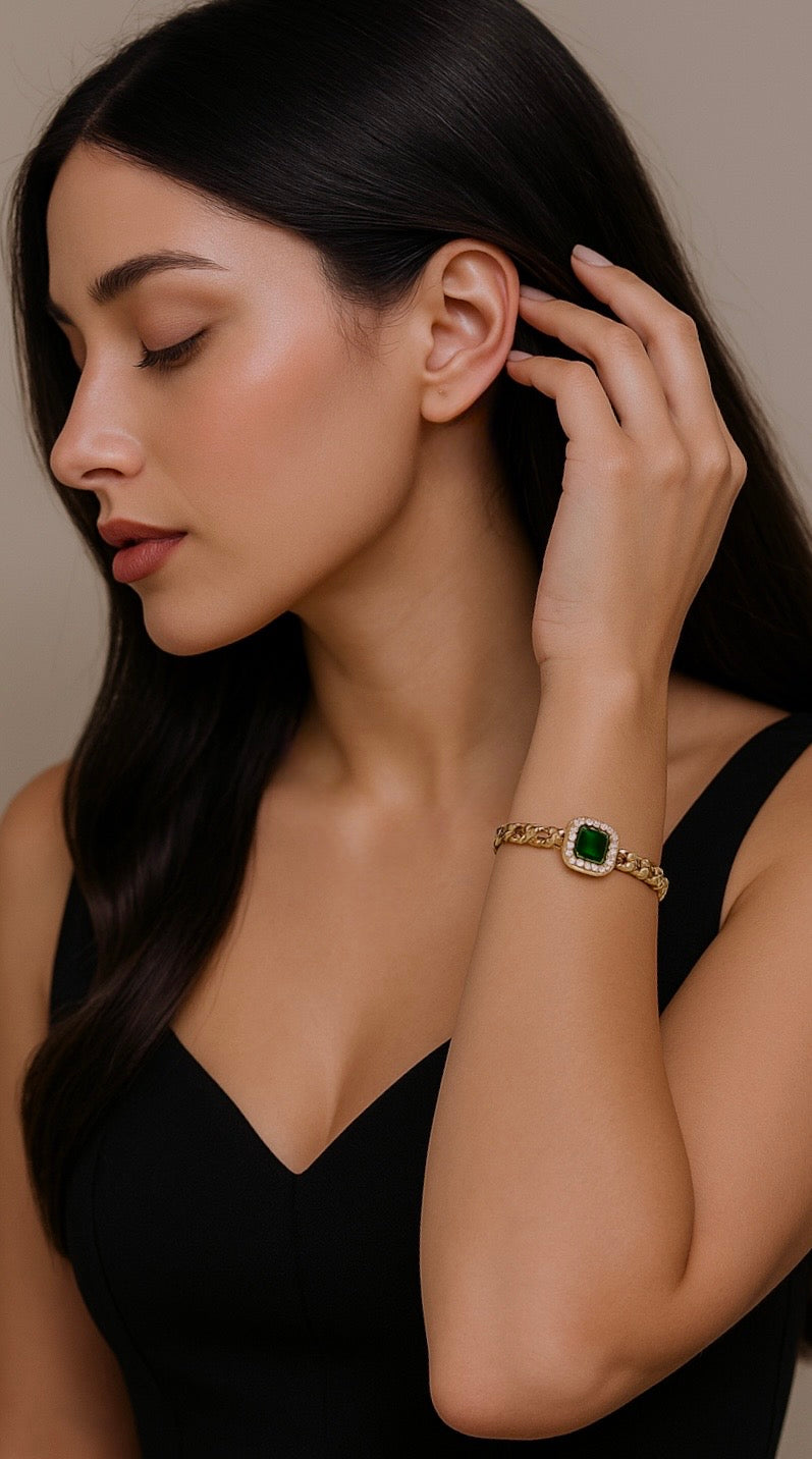 Pulsera de Piedra verde