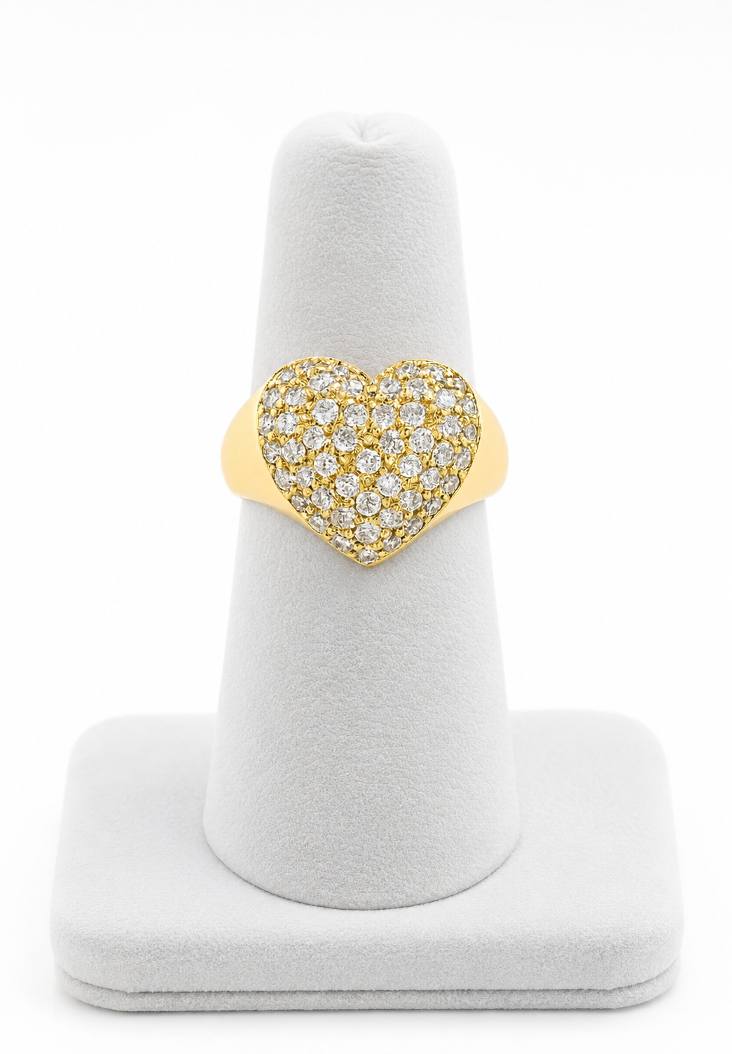 Anillo Corazón Grande Radiante