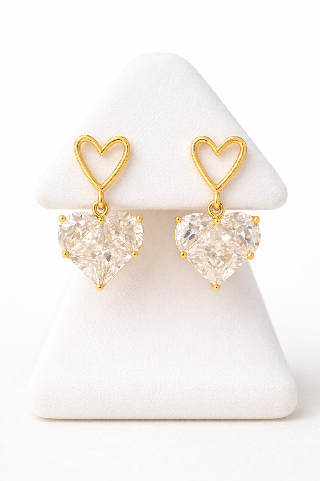 Aretes Corazón Doble