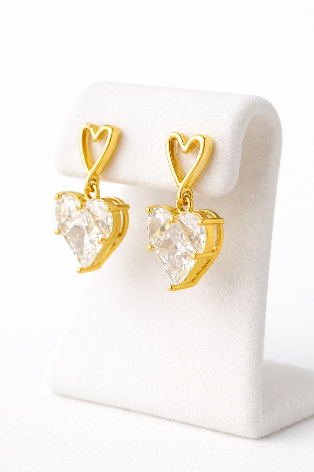 Aretes Corazón Doble