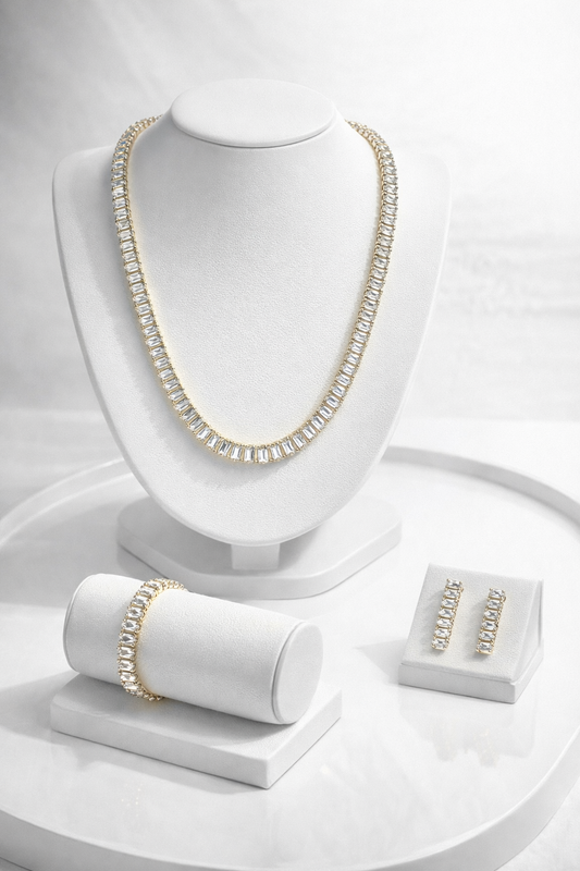 Set de Piedras con Zirconias Transparentes