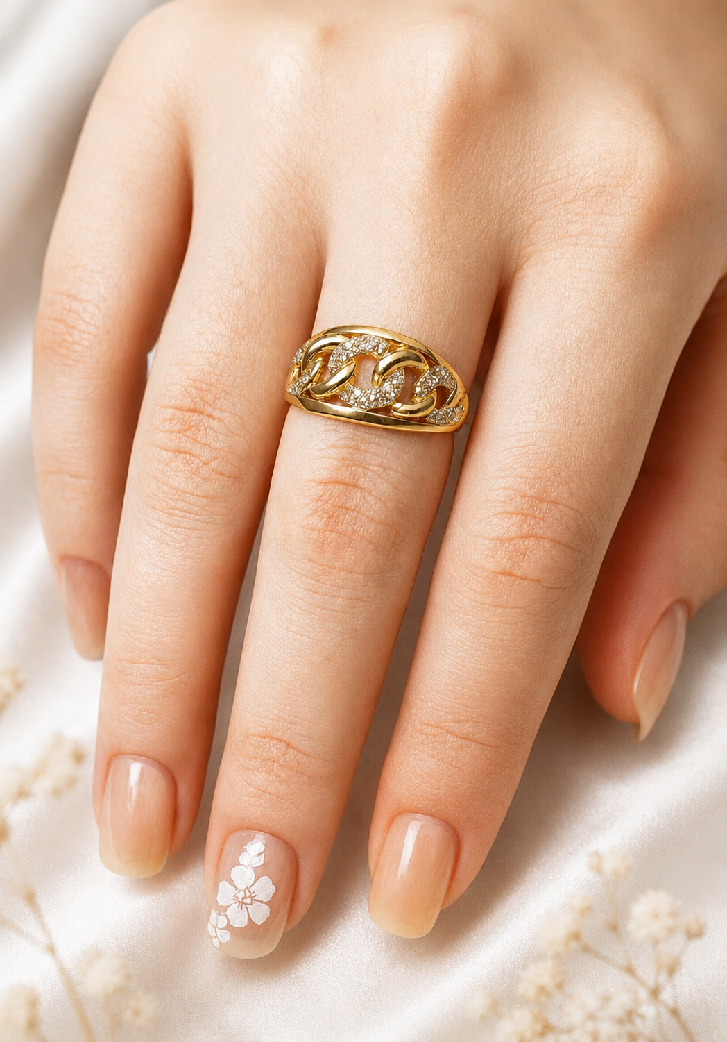 Anillo Cadena Amarre Elegancia