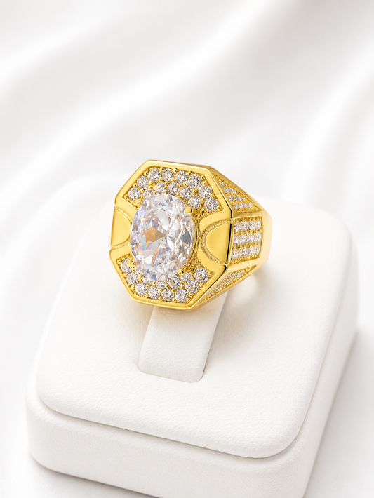 Anillo Hexagonal de Lujo