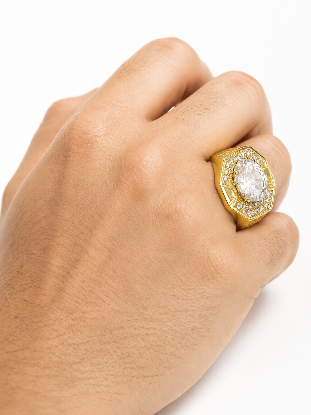Anillo Hexagonal de Lujo