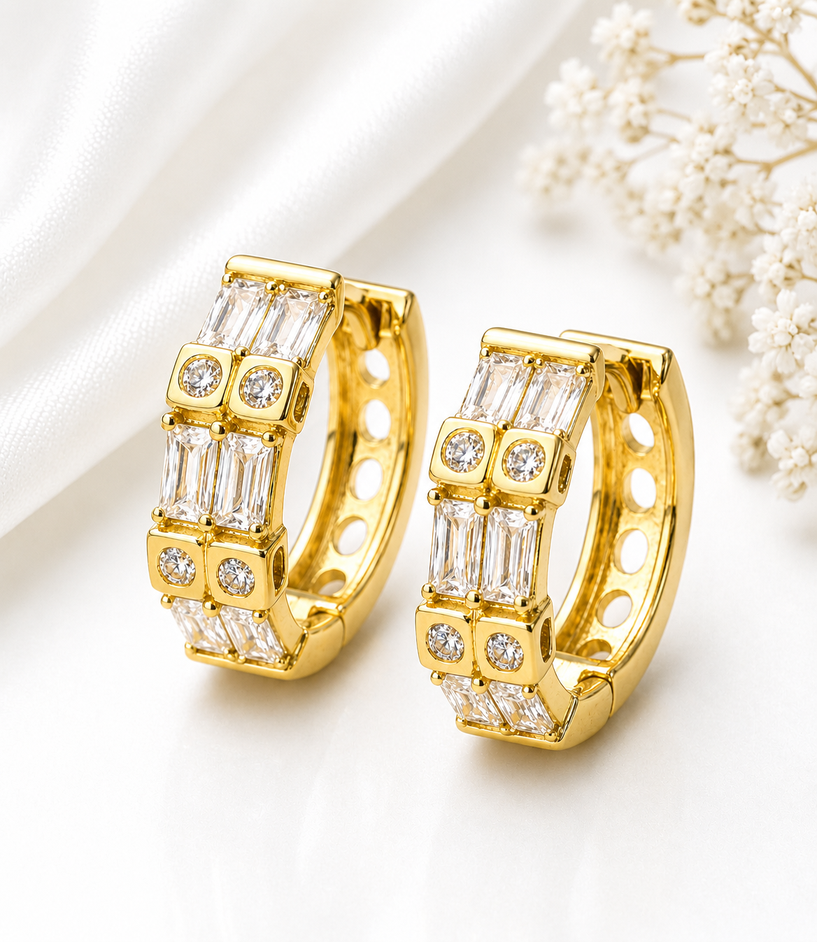 Aretes Aro Elegancia Real