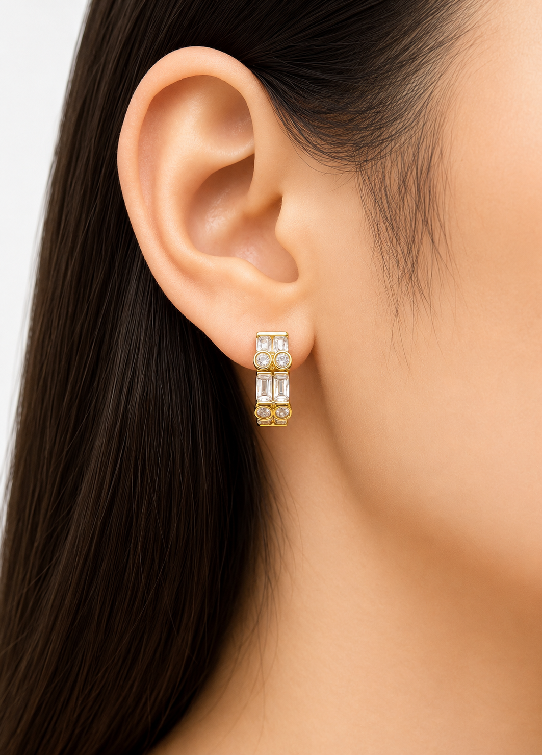 Aretes Aro Elegancia Real