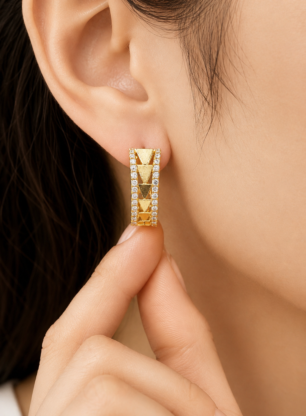 Aretes Aro Royal Dorado