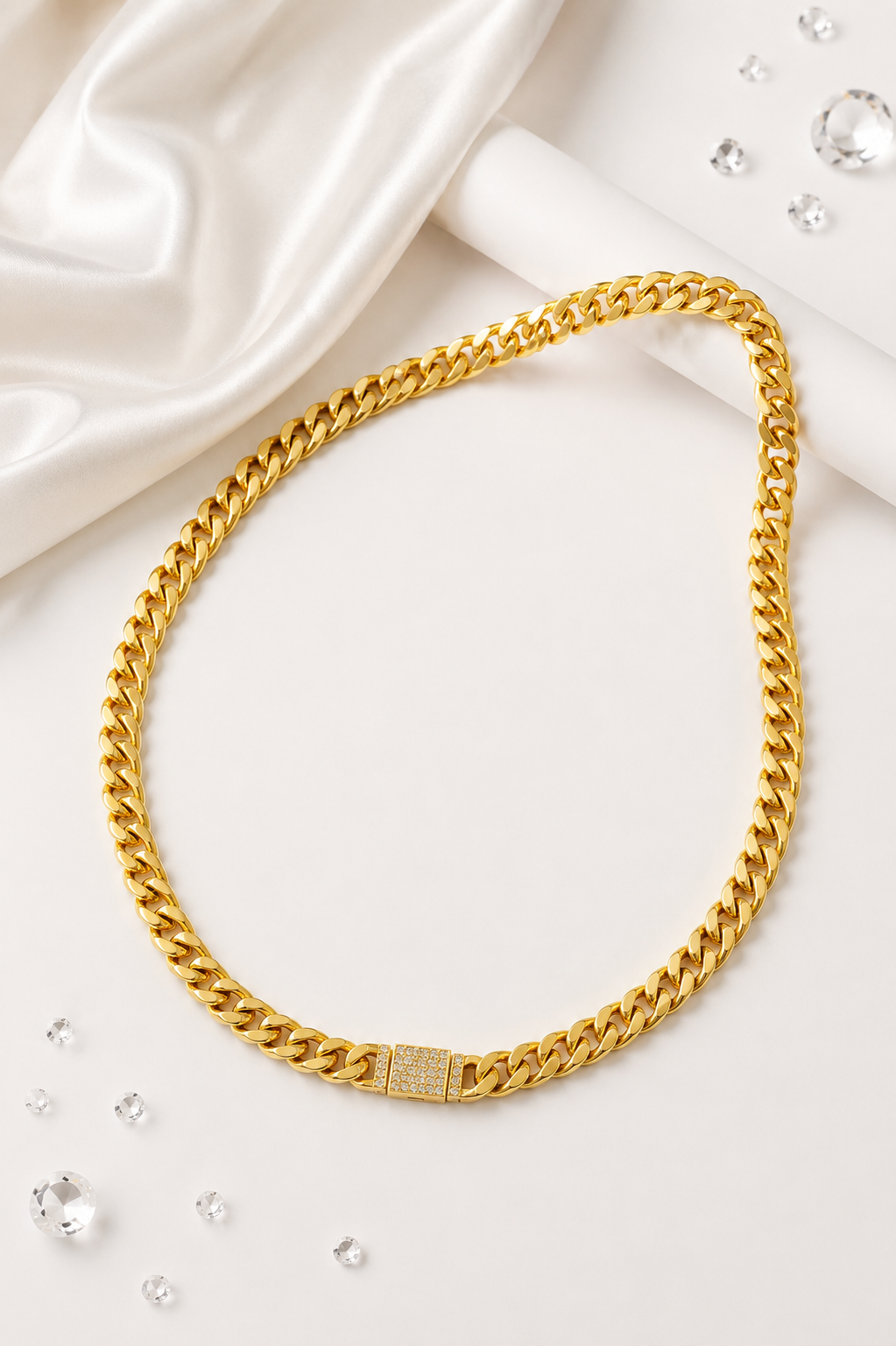 Set Cadena y Pulsera Cuban Link con Broche
