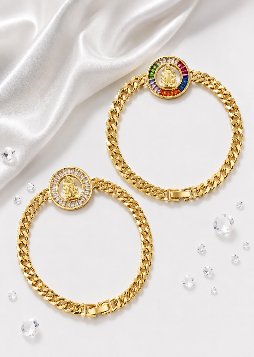 Manilla Tipo Reloj Virgen de Guadalupe