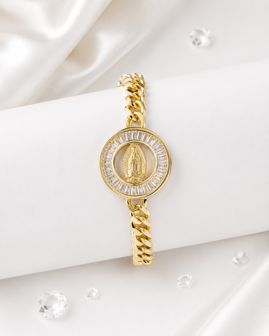 Manilla Tipo Reloj Virgen de Guadalupe