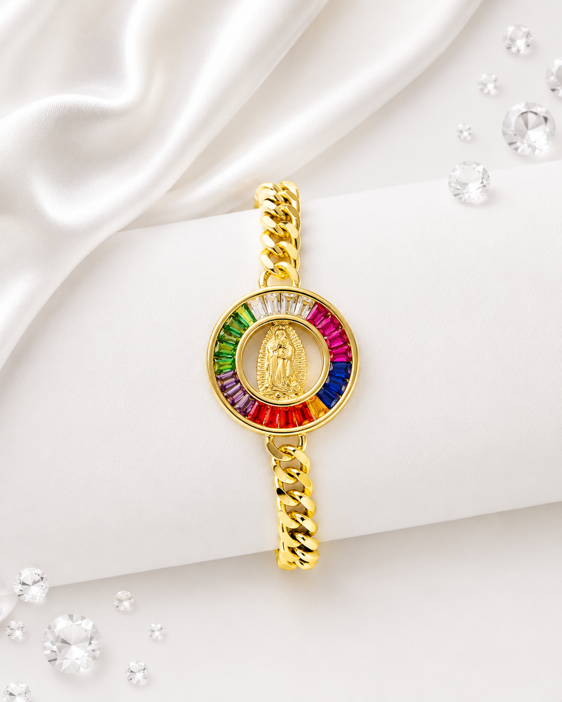 Manilla Tipo Reloj Virgen de Guadalupe