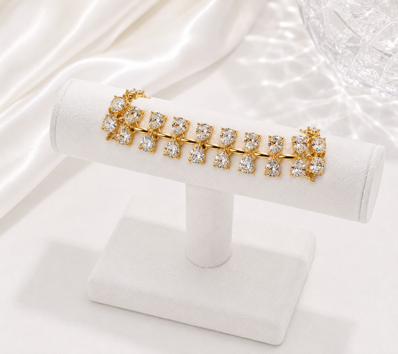 Pulsera doble con Circonias de Lujo
