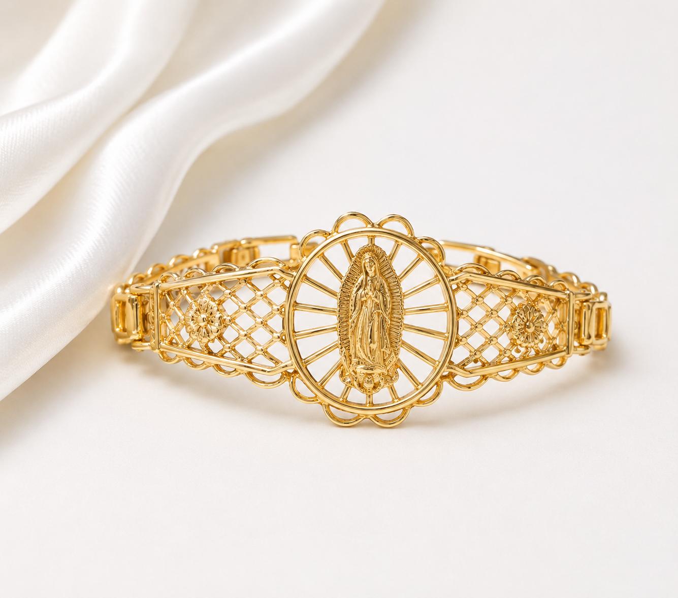 Pulsera con Virgen de Guadalupe