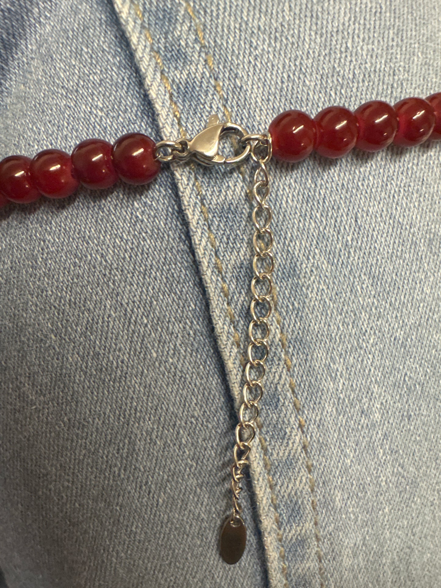 Collar Perlas Carmesí Silver