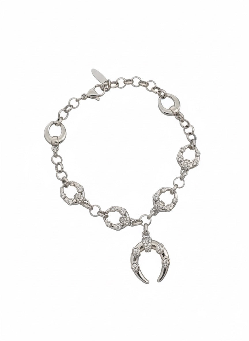 Set Elegancia Plateada con Detalles Circulares