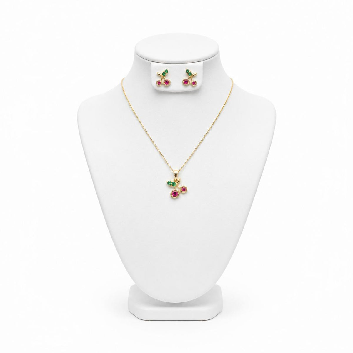 Set Cherry Oro laminado 14k