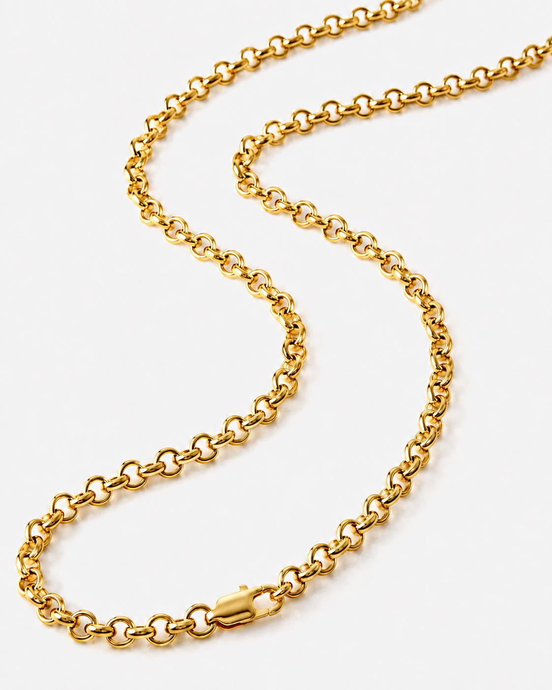 Cadena tejido rolo 18k