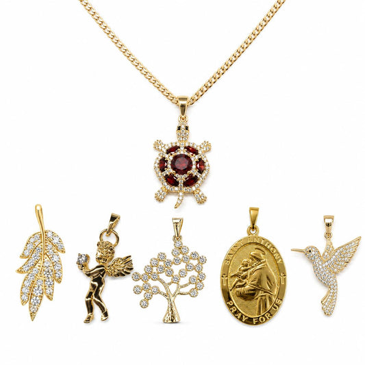 Cadena estilo cubana Oro laminado 14k