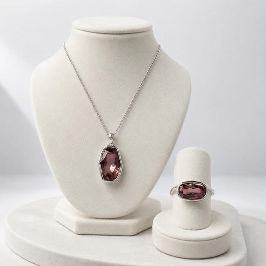 Set silver Piedra Rosa