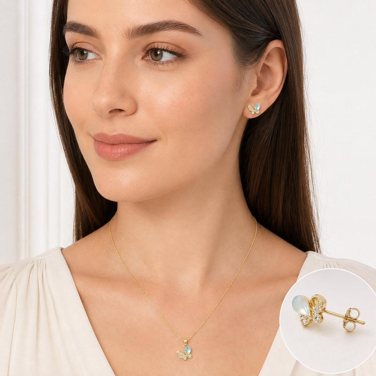 Set de Mariposa Azul