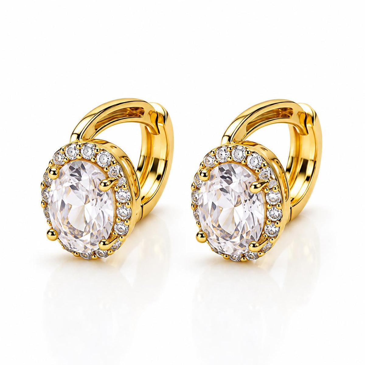 Aretes Elegantes con hermosas circonia